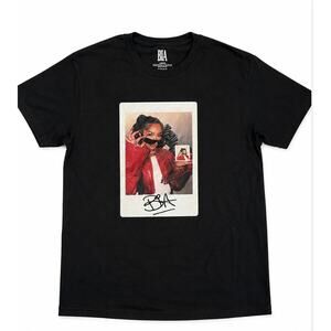 DEADSTOCK BIA Graphic T Shirt Black Photo Print Rap Tee Size Large NWOT